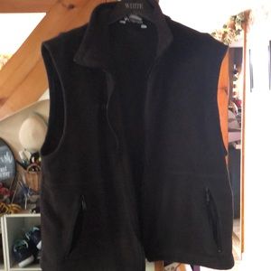 Columbia mens black fleece vest size XL